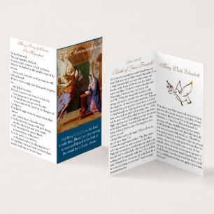 Aankondiging (1) - Prayer Card Visitekaartje