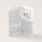 Aankondiging (1) - Prayer Card Visitekaartje (Binnen)