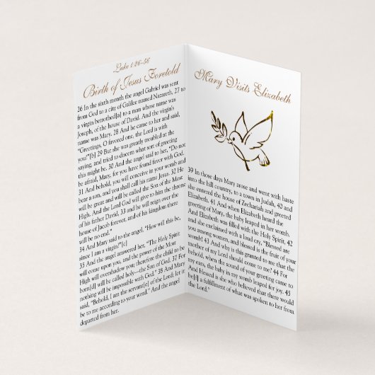 Aankondiging (1) - Prayer Card Visitekaartje (Binnen)