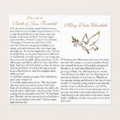 Aankondiging (1) - Prayer Card Visitekaartje (Binnenkant ongevouwen)