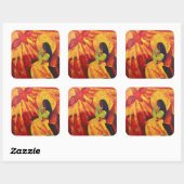 Aankondiging 2011 vierkante sticker (Vel)