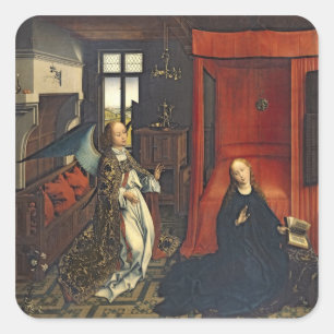 Aankondiging 3 vierkante sticker