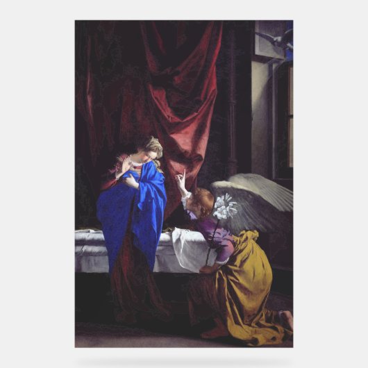 Aankondiging aan de Heilige Maagd Maria door Orazi Acryl Bord (Voorkant)