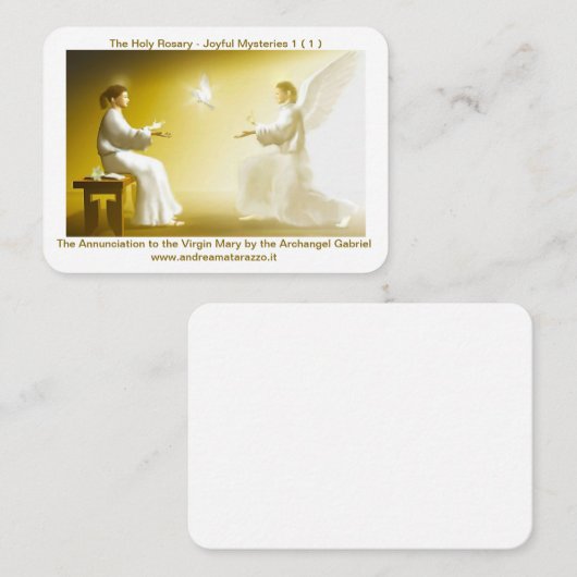 Aankondiging aan de heilige Maria (Voorkant / Achterkant)