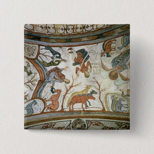 Aankondiging aan de herders 2 vierkante button 5,1 cm (Voorkant)
