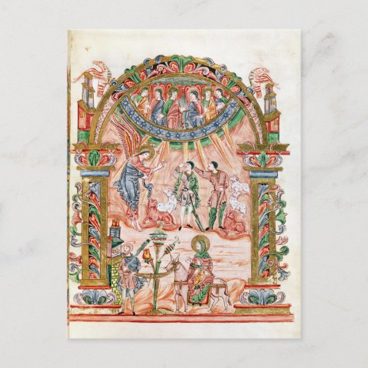 Aankondiging aan de herders briefkaart (Voorkant)