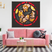 Aankondiging aan de herders canvas afdruk (Insitu (Woonkamer))