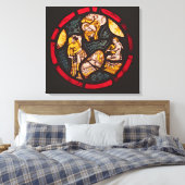 Aankondiging aan de herders canvas afdruk (Insitu (Slaapkamer))
