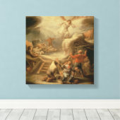 Aankondiging aan de herders canvas afdruk (Insitu (Houten vloer))