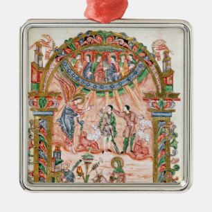 Aankondiging aan de herders metalen ornament