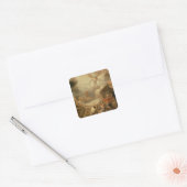 Aankondiging aan de herders vierkante sticker (Envelop)