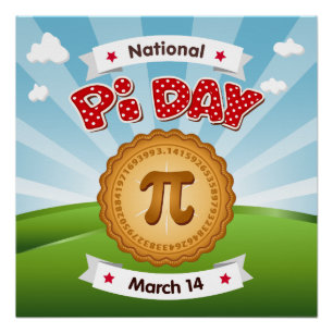 Aankondiging aan het All Pi Day Poster