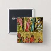 Aankondiging aan St. Joachim Vierkante Button 5,1 Cm (Voorkant /achterkant)