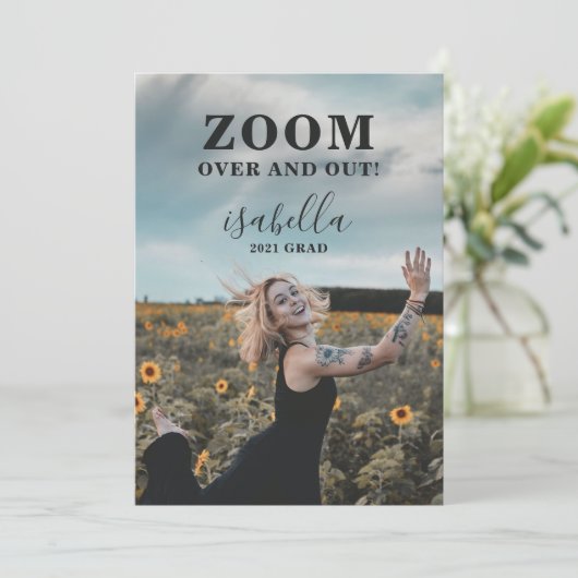 Aankondiging aangepast Afstuderen foto's (Staand voorkant)