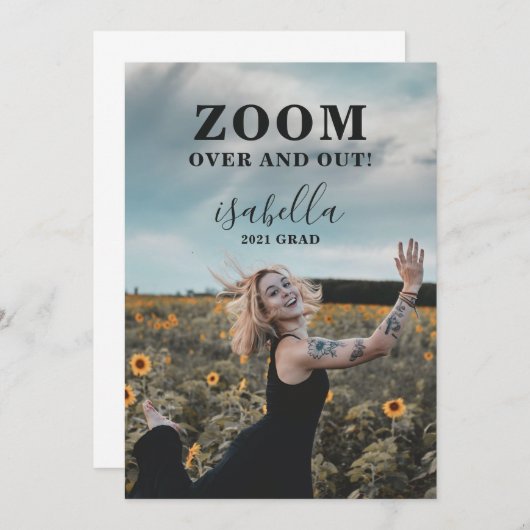 Aankondiging aangepast Afstuderen foto's (Voorkant / Achterkant)