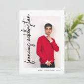 Aankondiging aangepast Foto Afstuderen High School (Staand voorkant)