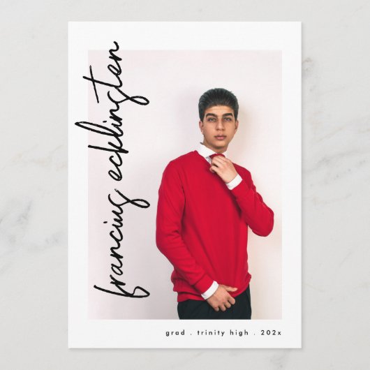 Aankondiging aangepast Foto Afstuderen High School (Voorkant)