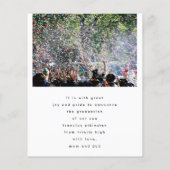 Aankondiging aangepast Foto Afstuderen High School (Achterkant)