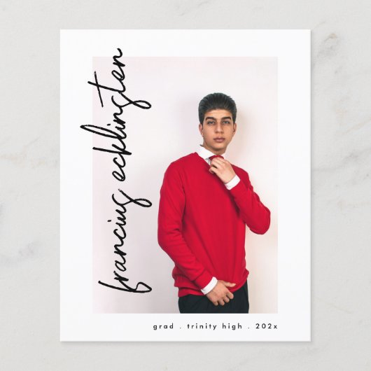 Aankondiging aangepast Foto Afstuderen High School (Voorkant)