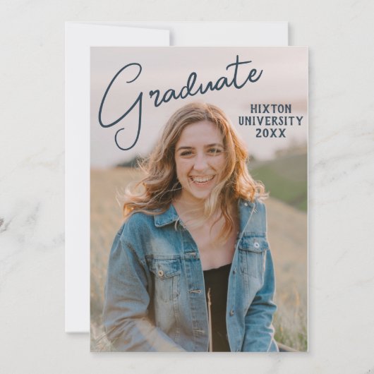 Aankondiging aangepast fotoAfstuderen (Voorkant)