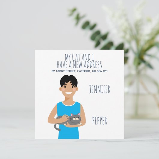 Aankondiging aangepast nieuw adres (Staand voorkant)