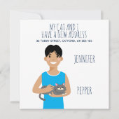 Aankondiging aangepast nieuw adres (Voorkant)