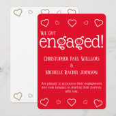 Aankondiging aangepast Verloving (Voorkant / Achterkant)