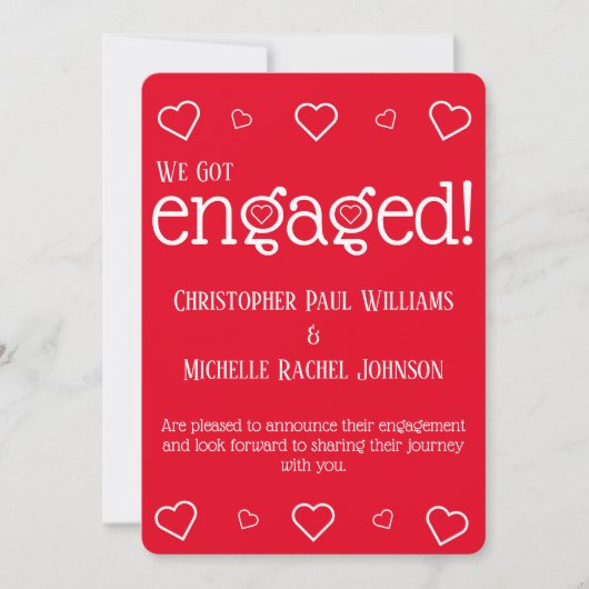 Aankondiging aangepast Verloving (Voorkant)