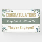 Aankondiging! Aangepaste verloving Banner (Horizontaal)