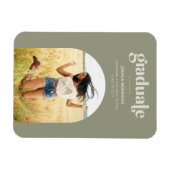 Aankondiging aanhef foto Modern Avocado Green Afst Magneet (Horizontaal)