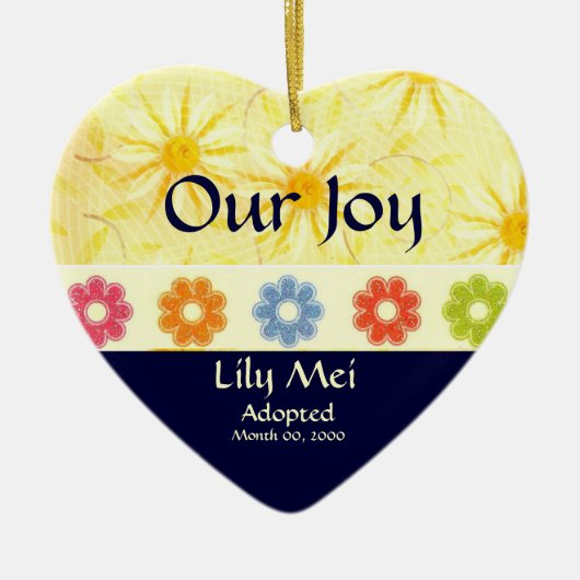 Aankondiging aanname keramisch ornament (Voorkant)