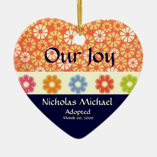 Aankondiging aanname keramisch ornament (Voorkant)