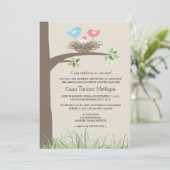 Aankondiging adoptie Baby Bird's Nest (Staand voorkant)