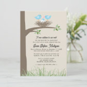 Aankondiging adoptie Baby Bird's Nest (Staand voorkant)