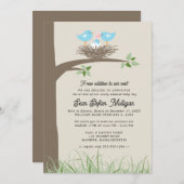 Aankondiging adoptie Baby Bird's Nest (Voorkant / Achterkant)