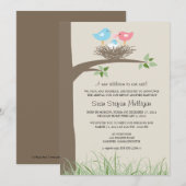 Aankondiging adoptie Baby Bird's Nest (Voorkant / Achterkant)