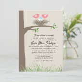 Aankondiging adoptie Baby Bird's Nest (Staand voorkant)