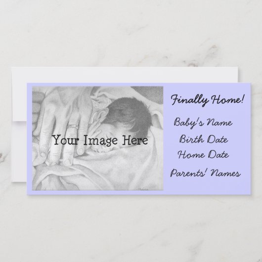 Aankondiging adoptie eindelijk thuis (Voorkant)