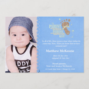 Aankondiging adoptiejongen