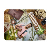 Aankondiging Adventureur Afstuderen personaliseren Magneet (Horizontaal)