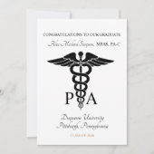 Aankondiging afgestudeerde Physician Assistant (Voorkant)