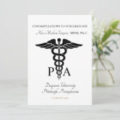 Aankondiging afgestudeerde Physician Assistant (Staand voorkant)