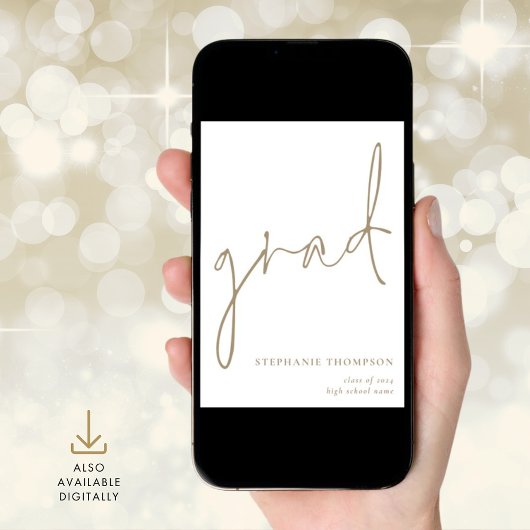 Aankondiging afstudeerder Gold Script Afstuderen