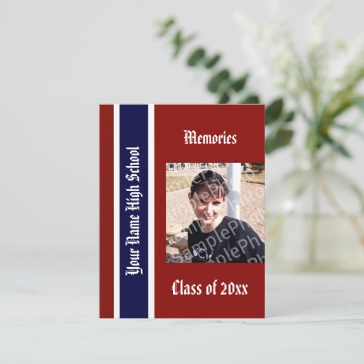 Aankondiging Afstudeerder jaarboek (Staand voorkant)