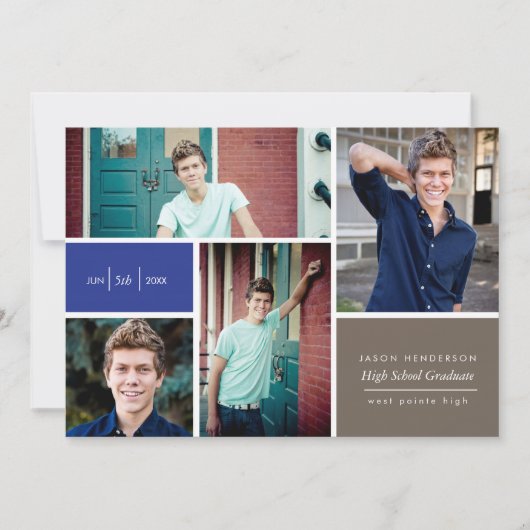 Aankondiging Afstudeerder kleurenblok (Voorkant)