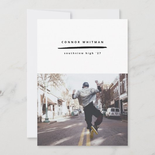 Aankondiging Afstudeerder Moderne minimalistische  (Voorkant)