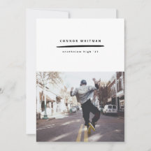 Aankondiging Afstudeerder Moderne minimalistische 