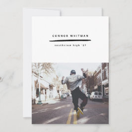 Aankondiging Afstudeerder Moderne minimalistische 