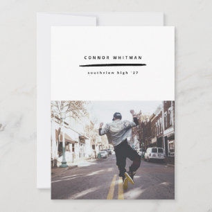 Aankondiging Afstudeerder Moderne minimalistische 