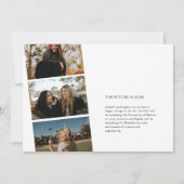 Aankondiging Afstudeerder moderne Multi-Photo Grad (Achterkant)